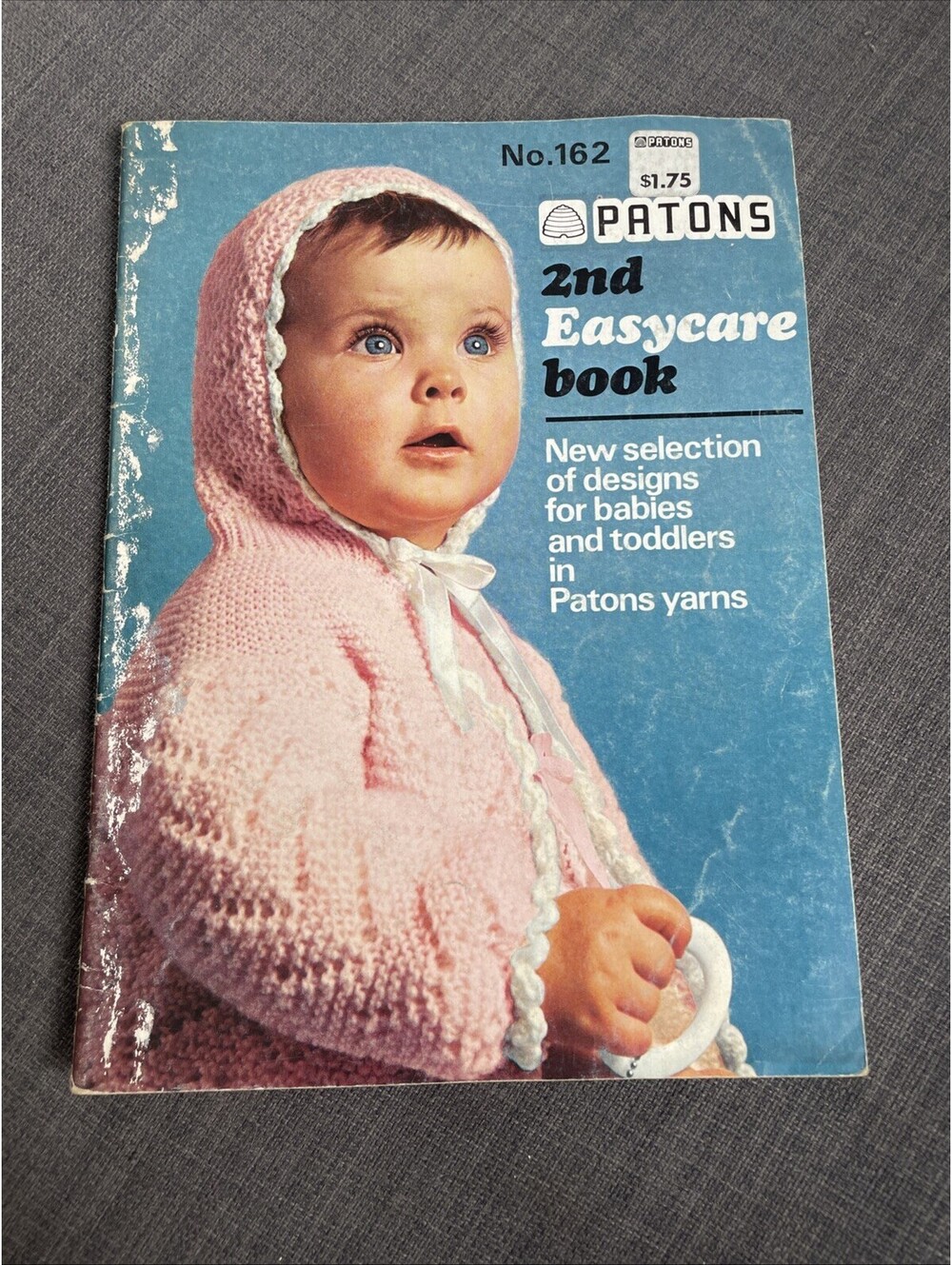 PATONS 2ND EASYCARE BOOK Knitting Patterns Babies and Toddlers Sweater #162